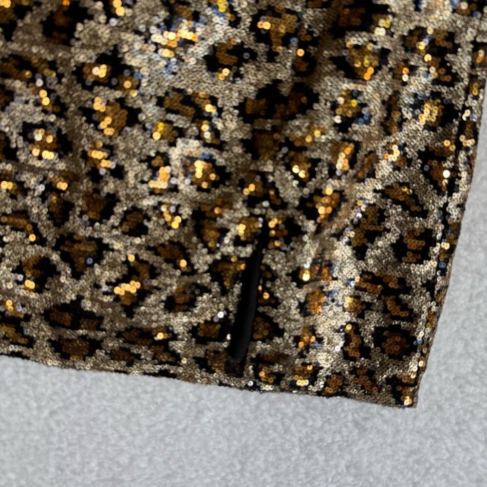 Revolve Superdown Leopard Print Glam Party Sequin… - image 2